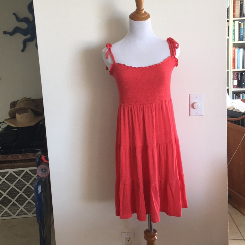 red summer dress